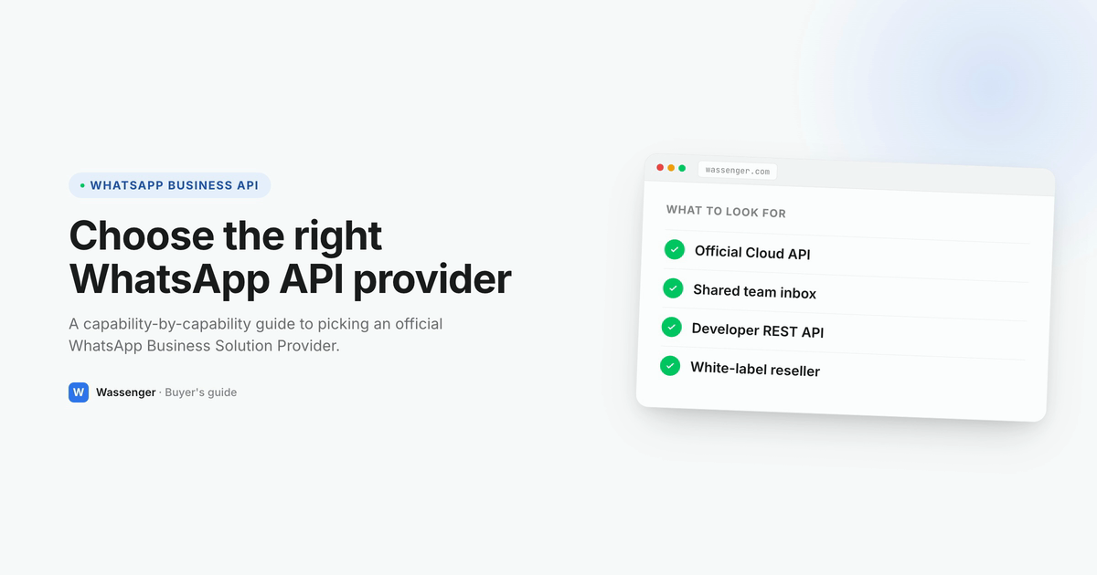 Best WhatsApp Business API Provider in 2026: How to Choose (Without Overpaying)