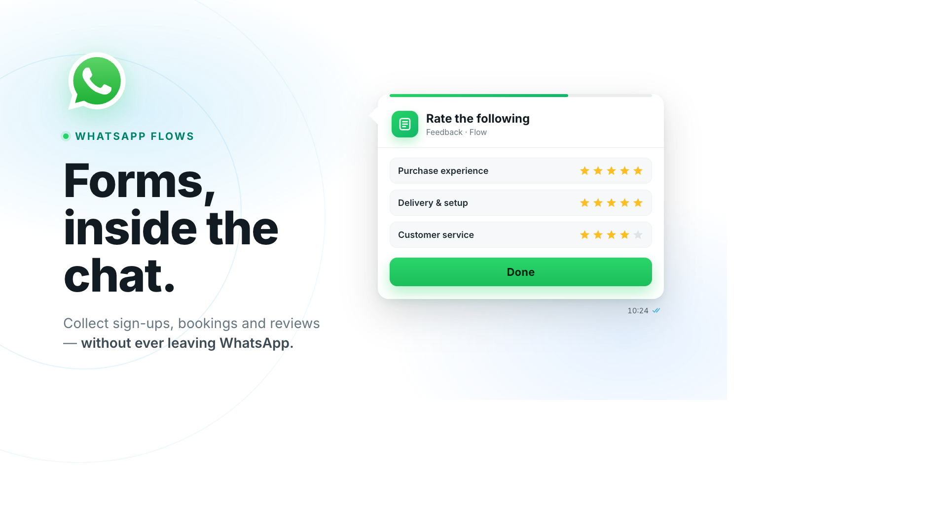 WhatsApp Flows: Turn Every Chat Into Sign-ups, Bookings & 5-Star Reviews